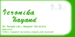 veronika wayand business card